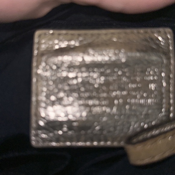 COPY - Vintage coach monogrammed black and silver and tan crossbody so cute adj… - Picture 9 of 13